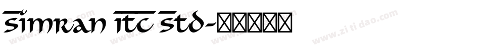 Simran ITC Std字体转换